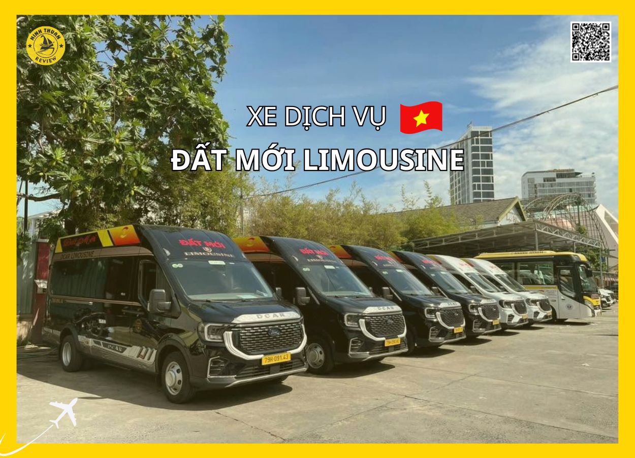 Xe Đất Mới Limousine di chuyển từ Sân bay Cam Ranh về Ninh Chữ